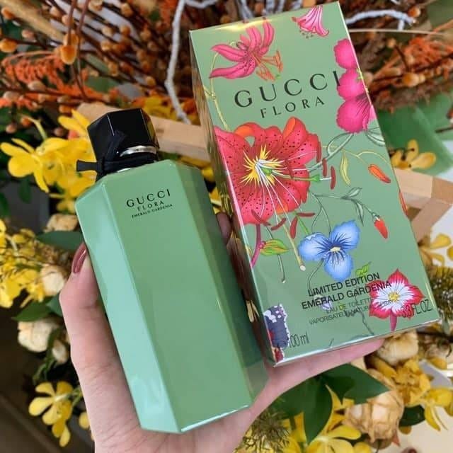 Gucci Flora Limited Edition Emerald Gardenia Eau De Toilette 3.3 Ounces(100ml)
